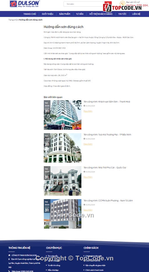 sharecode website bán sơn nước,share code thi công sơn nước,code bán sơn vật liệu xây dựng,sơn nước,sharecode bán sơn nước,Sharecode Website Bán Sơn Nước Giá Rẻ